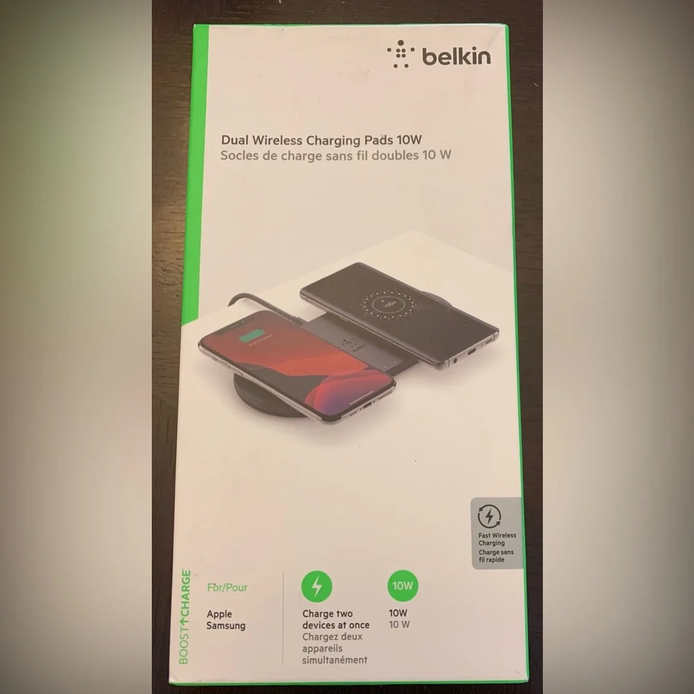 Belkin dual wireless charging pads 10W, NIB